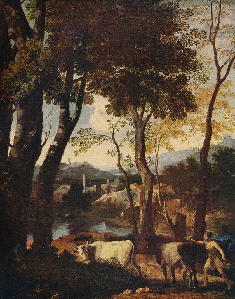 Paesaggio con pastore